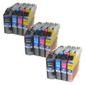 12 x Toner Patronen IBC zu Brother LC223 DCP MFC 4120 1140 4420 5320 NEU XXL 10