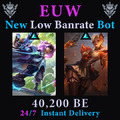 EUW LoL Account Withered Rose Zeri Noon Evelynn Safe Smurf Unranked Fresh lvl 30