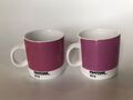 Paar Original Pantone Universe rosa 673 Espressotassen 2015, 6 cm dänisches Design