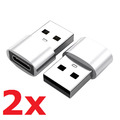 Adapter USB C Adapter USB A Stecker Konverter Laden Daten für Smartphone NEU