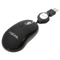LogiLink USB Maus optisch PC Computer mini Notebook Laptop mit Kabel Kabelzug