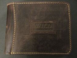 Leder-Portemonnaie Geldbörse 13x10x2cm Wild Things only!!! viele Fächer Neu