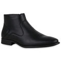 Klassische Herren Boots Elegante Leder-Optik Business Stiefeletten 813544 Schuhe