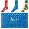 Happy Socks Mixed Dog Socken Geschenk-Set 3er Pack GR. 41-46