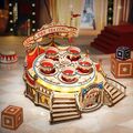 ROKR Tilt-A-Whirl Tee Tassen 3D Holz Puzzle LED Spieluhr Erwachsene Geschenk