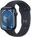Apple Watch Series 9 GPS Cellular 45mm Smartwatch Mitternacht Sportband MRMD3Q