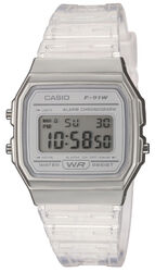 Casio Uhr Digital Armbanduhr transparent F-91WS-7EF