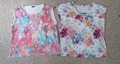 Set: 2 Tolle Shirts Blusen XL 44 Tiffosi leicht Sommer bunt rosa weiß Blumen