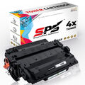 4x Toner 55X CE255X Schwarz Kompatibel für HP Laserjet P3015DN Drucker