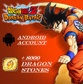 Comptes Dokkan Battle 8K Dragon Stones  / Global / Android  