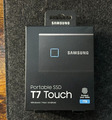 Samsung T7 Touch tragbare SSD (schwarz 1 TB Fingerabdruck USB-C) brandneu & versiegelt