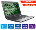 HP Chromebook 11 G5 Celeron 2.5GHz 4GB RAM / 16GB SSD HDMI Cam 11" HD Grade B