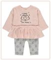 Disney Baby Mädchen Mickey Mouse Strickoberteil & Leggings Outfit 6-9 Monate neu mit Etikett