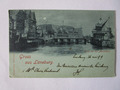 1899 Mondscheinkarte aus Lüneburg, gel. über Hamburg nach Brüssel