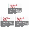 SanDisk 32GB 64GB 128GB Ultra 100MB/s Class 10 Micro SD SDXC Speicherkarte kdoc