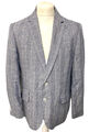 Hammond & Co by Patrick Grant UK 44 112 cm marineblau & weiß kariert Blazer Jacke Herren