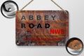 Blechschild London 18x12 cm Abbey Road NW8 Metall Deko Schild