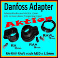Adapter Danfoss ab 6,50 € für Heizkörperthermostate RAVL 26mm  RAV 34mm  RA 23mm