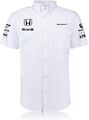 McLaren Honda offizielles Team Management Shirt kurzärmlig weiß XL TD024 CC 10