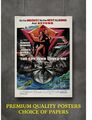 The Spy Who Loved Me Bond Film Kunst großer Posterdruck Geschenk A0 A1 A2 A3 A4