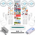 original Nintendo Wii Set bis 4 Spieler mit Mario Kart, Bros, Party , Wii Sports