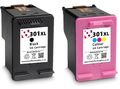 301XL Schwarz & Farbe Wiederaufbereitetes Tintenpatronen für HP Deskjet 3054a