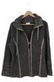 Bonita Strickjacke Cardigan Grau Kapuze Wolle Mix Damen L