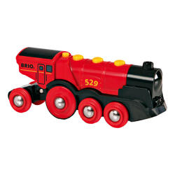 BRIO Rote Lola Batterielok Holzeisenbahn Eisenbahn Holzspielzeug Holz Spielzeug