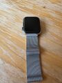 Apple Watch Series 4 44mm Edelstahlgehäuse mit Milanaise Armband in Edelstahl...