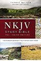 NKJV Studienbibel, Hardcover, burgundisch, vollfarbig, Komfortdruck - 9780785220626