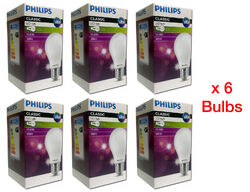 Philips E27 klassische LED-Lampen 7w (60w), 806lm, 3000K warmweiß a++ - (6er-Pack)