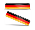 2x 3D Gel Aufkleber Germany Fahne Flagge Deutschland Sticker Emblem German Flag