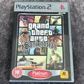 Grand Theft Auto San Andreas PS2 PlayStation 2 Spiel - mit manueller Karte GTA Platinum