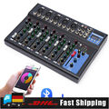  8 Kanal Digital Audio Mixer Bluetooth Mischpult USB Dj für Karaoke Audio Mixer