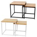 2x Beistelltisch Beistellwagen Ablagetisch Sofatisch Couchtisch Nachttisch 35x35