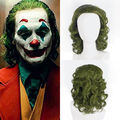 Joaquin Phoenix Arthur Fleck Joker Cosplay Perücke Grün Kurze Gewellt Perücken