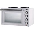 Silva KK2900 Kleinküche Mini Backofen mit Kochplatten Drehspieß Grillfunktion