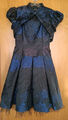 SWING neuw. 1x getragen Cocktailkleid Abendkleid Kleid Gr. 36 blau schwarz Rosen