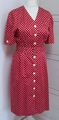 Betty Barclay Sommerkleid Kurzarm rot weiß Gr. 40