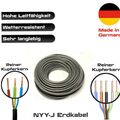 NYY-J  Kabel 3x1,5 | 3x2,5 | 5x1,5 | 5x2,5 | Erdkabel Erdleitung Elektrokabel