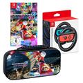 Mario Kart 8 Deluxe optional + 2x 4x Lenkrad Tasche Auswahl, Nintendo Switch NEU