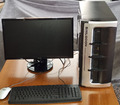 PC-System Komplettsystem mit Monitor, Tastatur, Maus, 3 phys. Festplatten