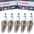 5x BOSCH Zündkerzen WR8LTC+ für AUDI 80 90 100 A6 VW Transporter T4 2.3 2.5