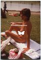 D3948 Foto 70er Jahre Akt hübsche Nackte Frau Nackig Deutsch Outdoor Risk