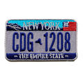 New York Autokennzeichen USA US NY Bundesstaaten Patch Aufnäher Aufbügler 0606