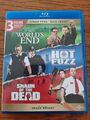 THE WORLD'S END + HOT FUZZ + SHAUN OF THE DEAD 3 Blurays Cornetto Trilogie 