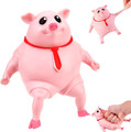 Schweine-Quetschspielzeug Splash Piggy Stress Spielzeug Stressbälle Süßes Rosa S