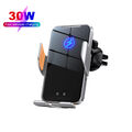 30W Wireless Car Charger Phone Holder Air Vent Mount Für iPhone Samsung S23 S22+