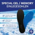 Einlegesohlen MEMORY/GEL von CLEANFEET® 1Paar Größe41-46 wie auf Wolken gehen