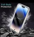 360 Grad Schutzhülle  für iPhone 15 14 13 12 11  Pro Max Case Handy Hülle Schutz